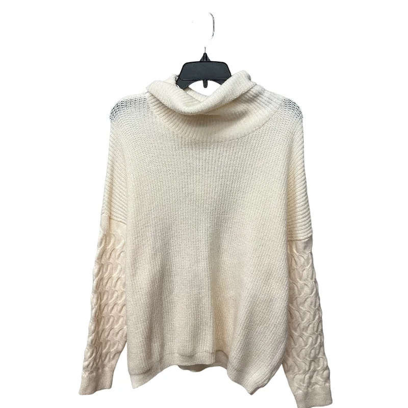 Faux fur women's sweaterSweater By Umgee In Cream, Size: Xl