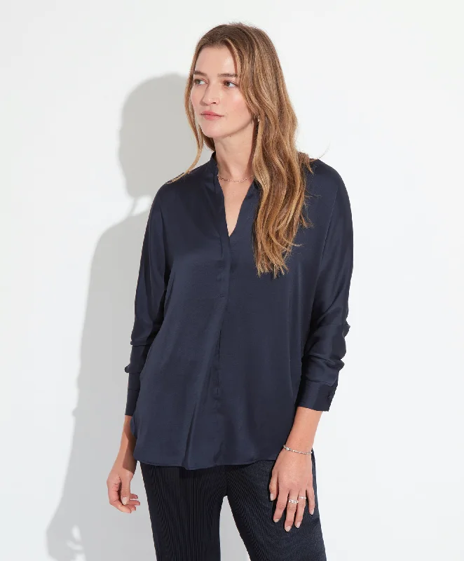 Loungewear women's sweaterSatin Popover