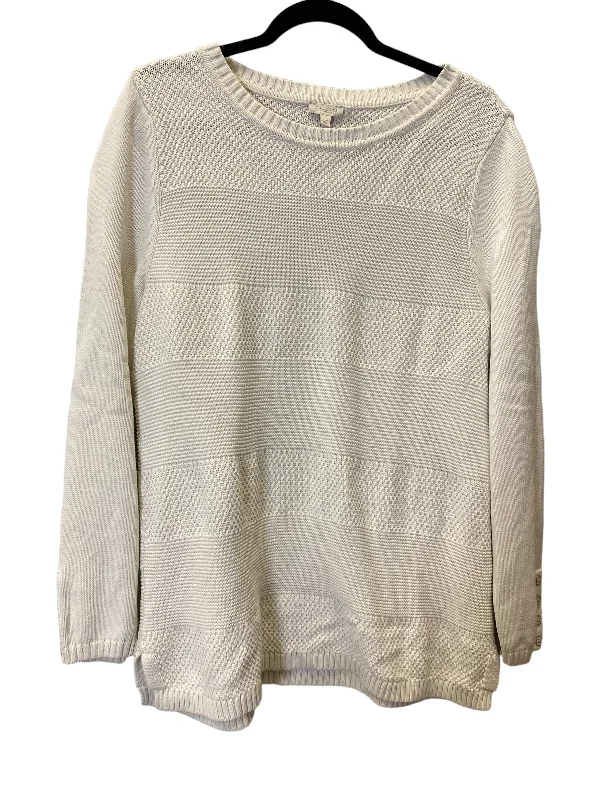 Pastel women's sweaterWhite Sweater Talbots, Size Xl