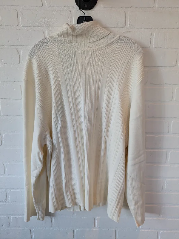 Sequined women's sweaterSweater By J. Jill In Cream, Size: 4x