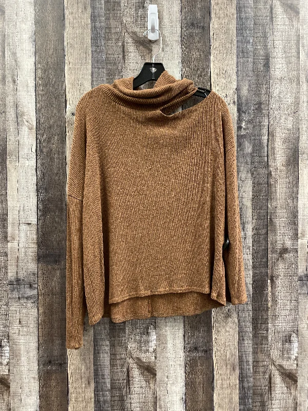 Tunic-style women's sweaterBrown Sweater Gaze, Size M