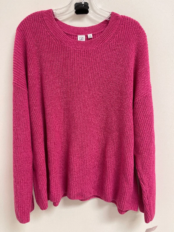 Designer women's sweaterSweater By Gap In Pink, Size: 2x