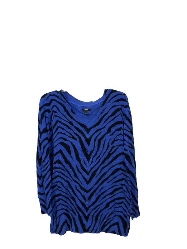 Merino wool women's sweaterSweater By Apt 9 In Zebra Print, Size: S