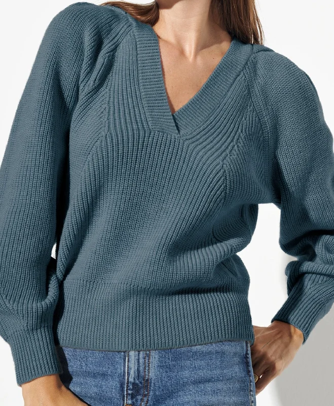 Navy blue women's sweaterThe Must-Have V