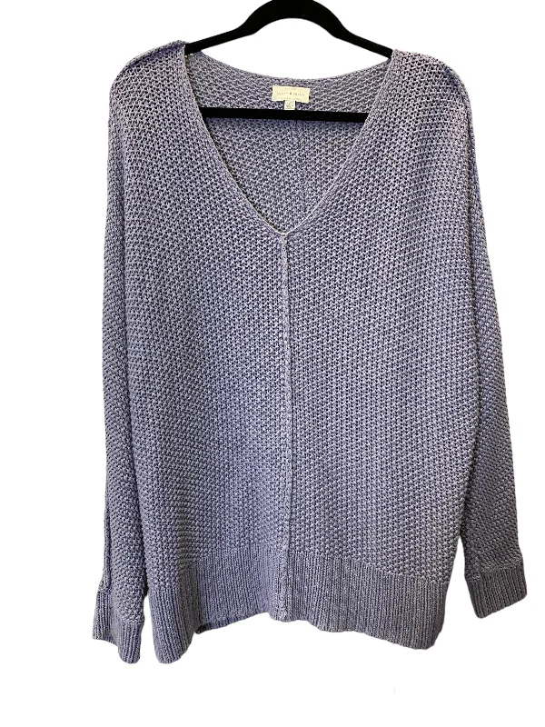 Ruffle women's sweaterBlue Sweater Lucky Brand, Size L