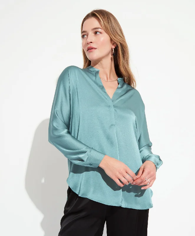 Workwear women's sweaterSatin Popover