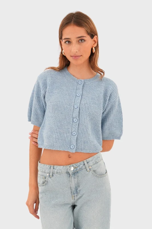 Casual women's sweater"Aspen" sweater light blue