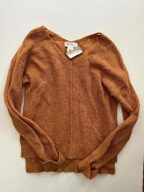 Lace women's sweaterSweater By Jessica Simpson In Rust, Size: S