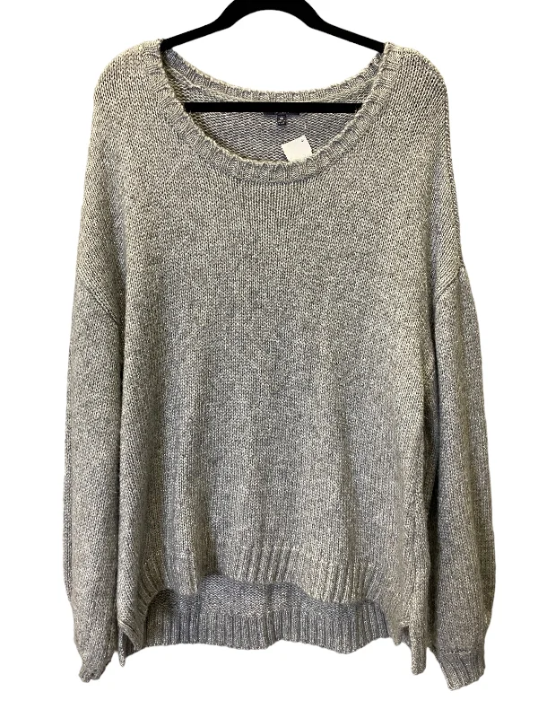 Suede women's sweaterGrey Sweater Cmc, Size Xl