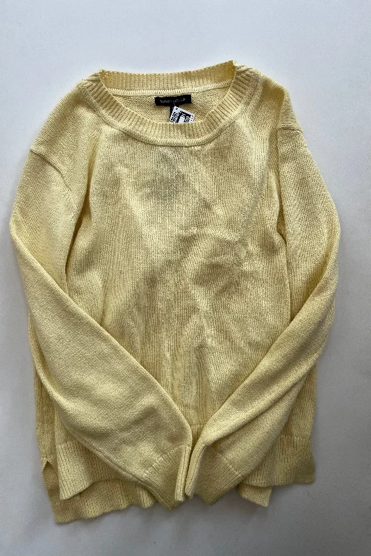 Sheer women's sweaterSweater By Banana Republic O In Yellow, Size: Xl