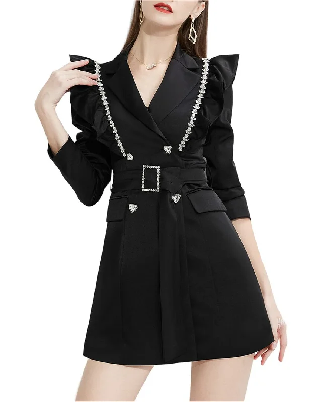 Long-sleeved dresses for womenAnette 3/4-Sleeve Mini Dress