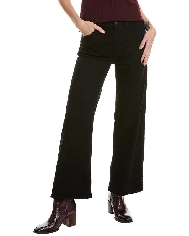 High-stretch women's jeansHUDSON Jeans Rosalie Black Rinse High-Rise Wide Leg Ankle Jean