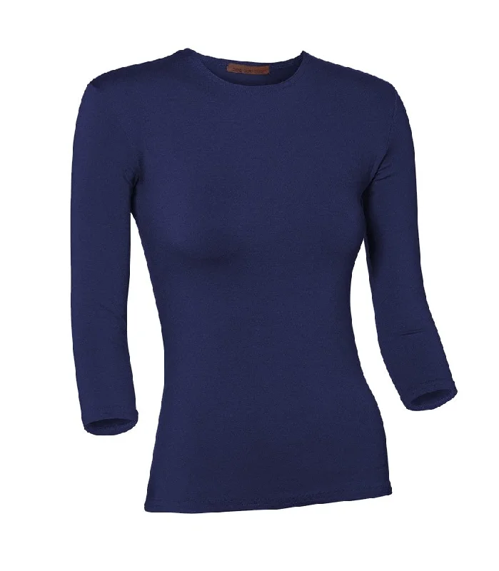 lingerie with adjustable cupsPB&J Ladies Lycra 3/4 Sleeve Shell - Royal Blue