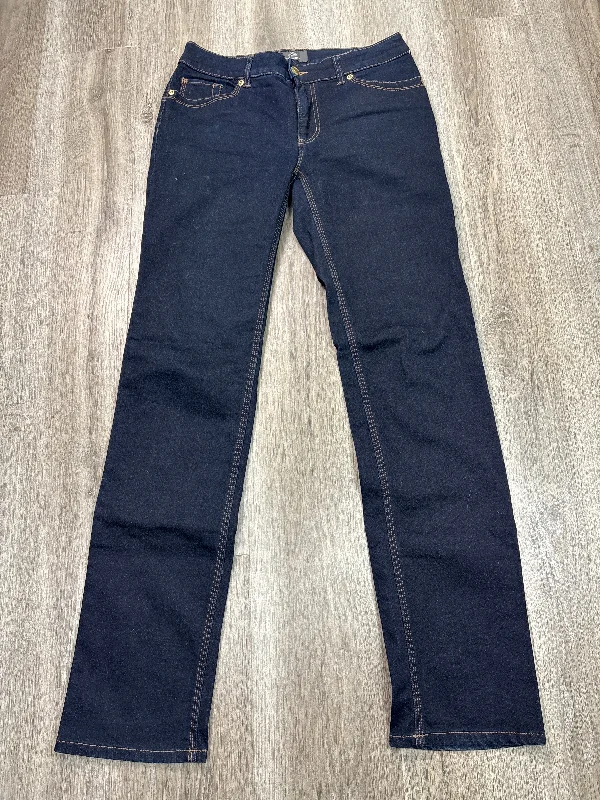 Indigo jeans with a classic denim hueJeans Straight By Chicos In Blue Denim, Size: 4