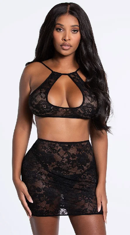 plus size lingerie with convertible brasBad Intentions Skirt Set