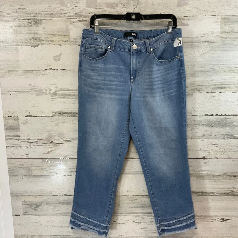 Jeans with a heavyweight denim fabric for durability and warmth in colder weatherJeans Cropped By 1822 Denim In Blue Denim, Size: 14