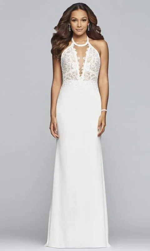 Sweetheart neckline dresses for womenFaviana - Sleeveless Front Cutout Open Back Sheath Dress S10296