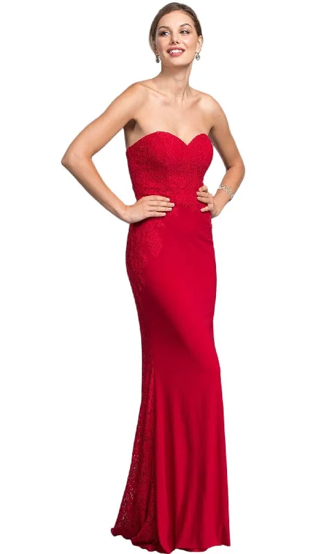 Synthetic dresses for budget-friendly optionsAspeed Design - Lace Strapless Sweetheart Prom Dress