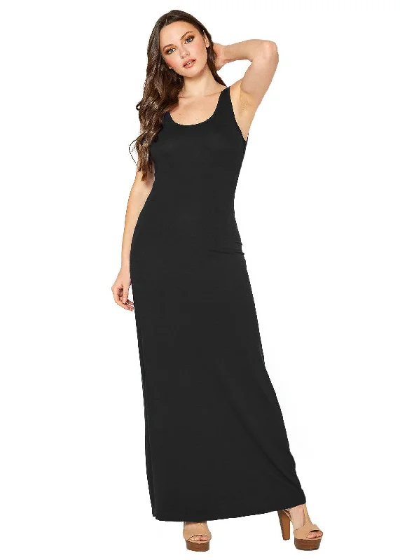 Short-sleeved dresses for womenWomen's Sleeveless Scoop Neck Maxi Dress