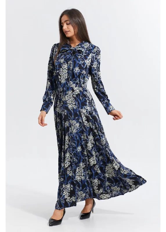 Long flowy dresses for womenMidnight Garden Midi Dress