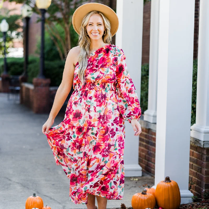 Velvet dresses for winterLove In The Moment Maxi Dress, Red Floral