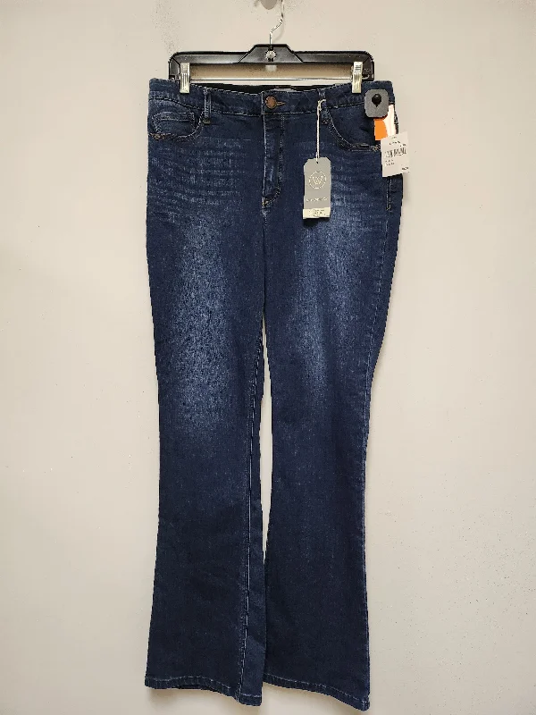 Boyfriend jeans for womenJeans Boot Cut By Wit & Wisdom In Blue Denim, Size: 12