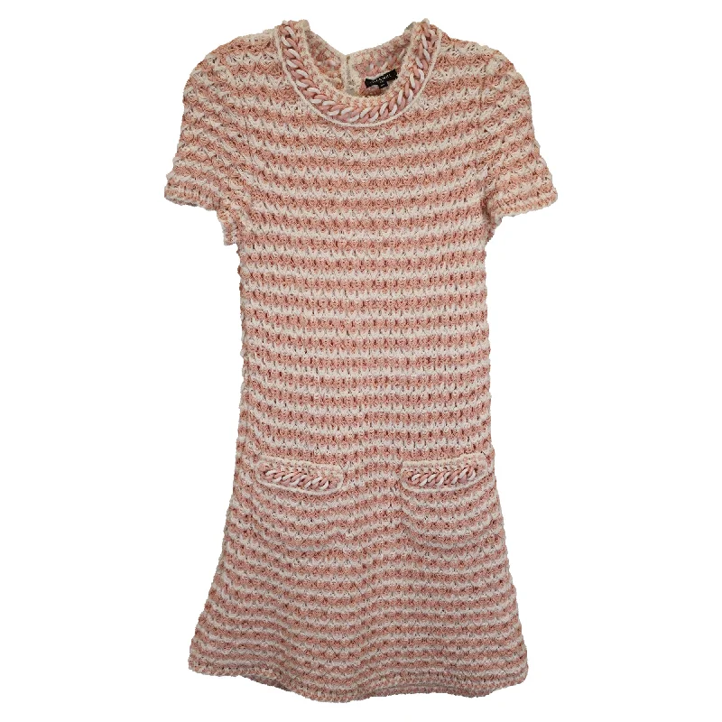 Flowy dresses for womenChanel Shift Mini Dress in Pink Cotton