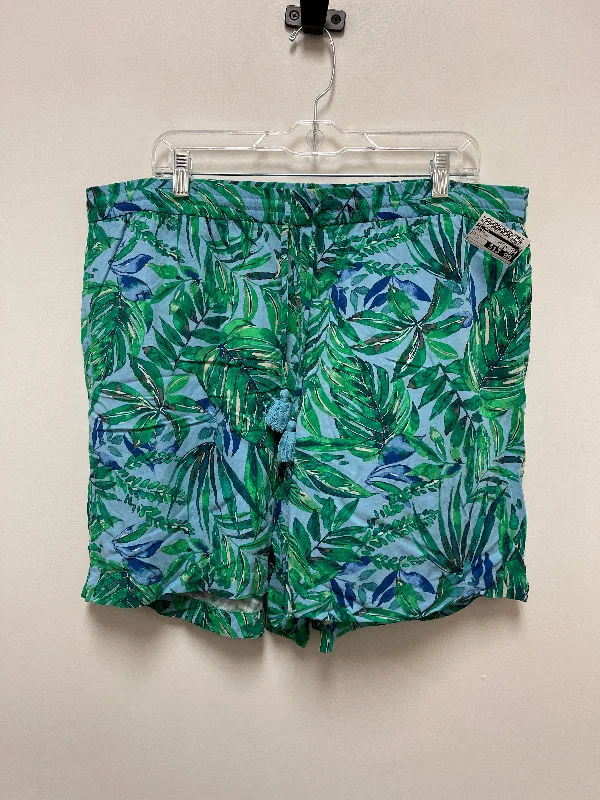 Maternity women's leggingsShorts By J. Jill In Blue & Green, Size: Xl