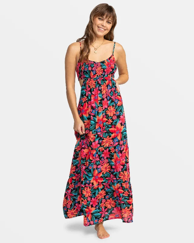 Bridal dresses for womenHot Tropics Flowy Maxi Dress - Anthracite Floral Fiesta