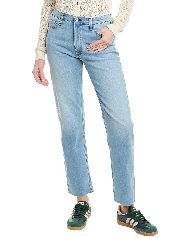 Mom jeans for womenrag & bone Hattie Light Wash Mid-Rise Full-Length Jean