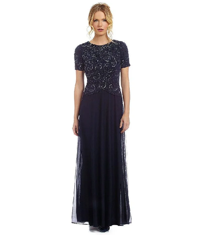 Bohemian women's dressesDecode 1.8 - 182820SC Embellished Short Sleeve Long Gown