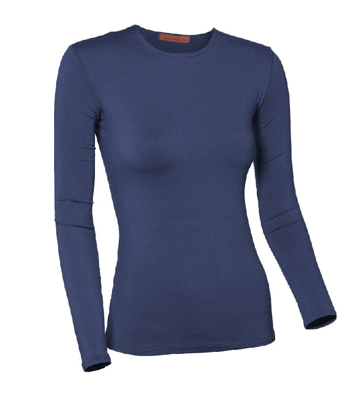 lingerie with underwire supportPB&J Ladies Modal Long Sleeve Shell - Royal Blue