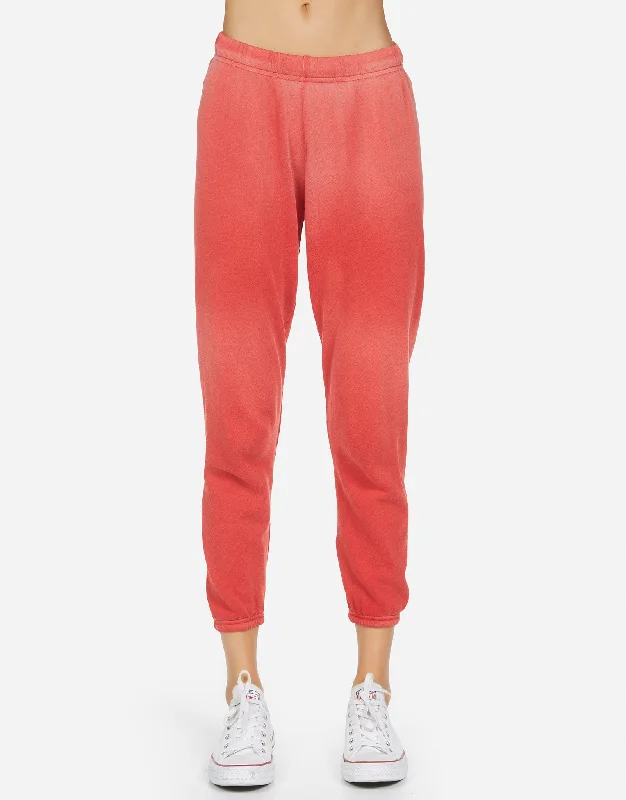 Autumn-inspired women's skirtsNate LE Crop Sweatpant Faded Brick