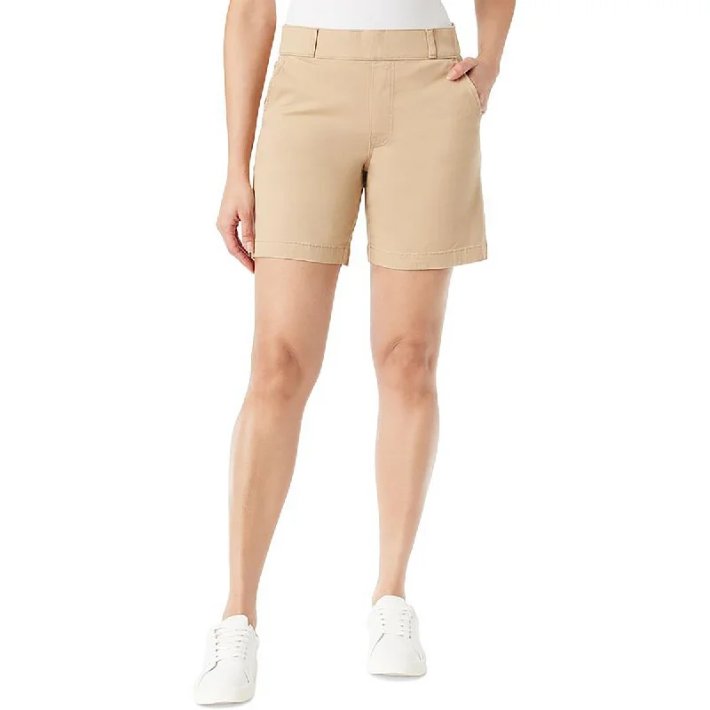 High-slit women's skirtsWomens Pockets Khaki Khaki Shorts