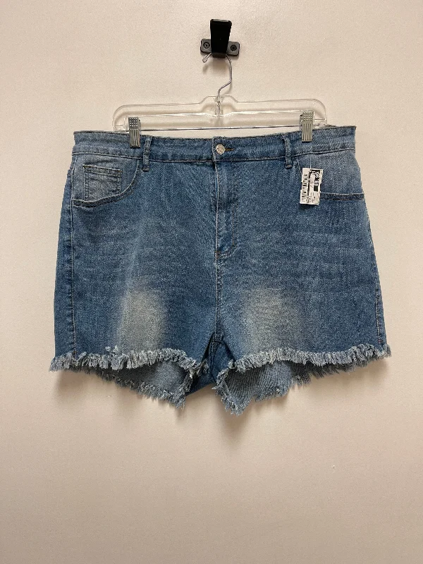 Water-resistant women's shortsShorts By Shein In Blue Denim, Size: 26