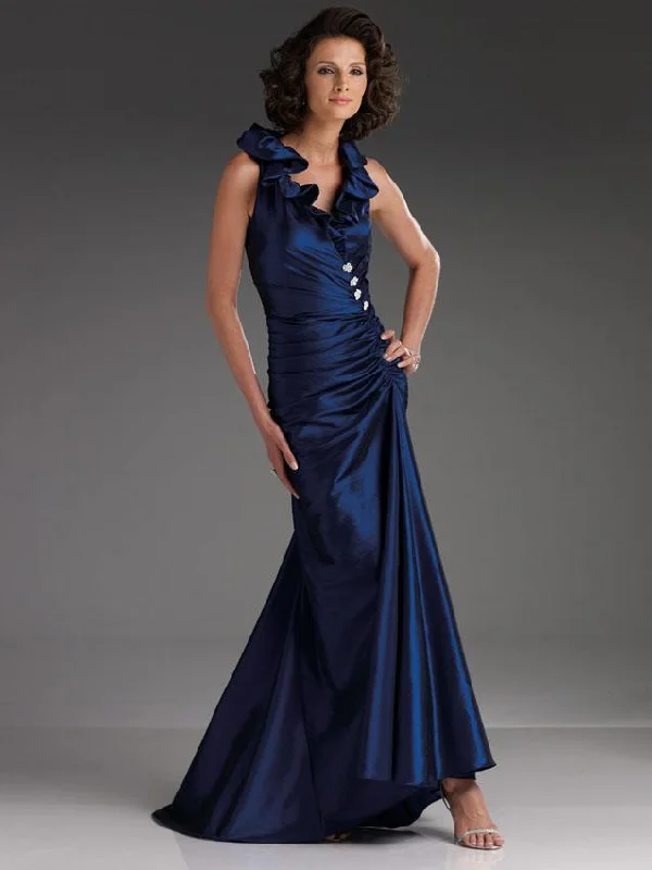 Low-cut dresses for womenCameron Blake by Mon Cheri - Long Dress In Sapphire 110607