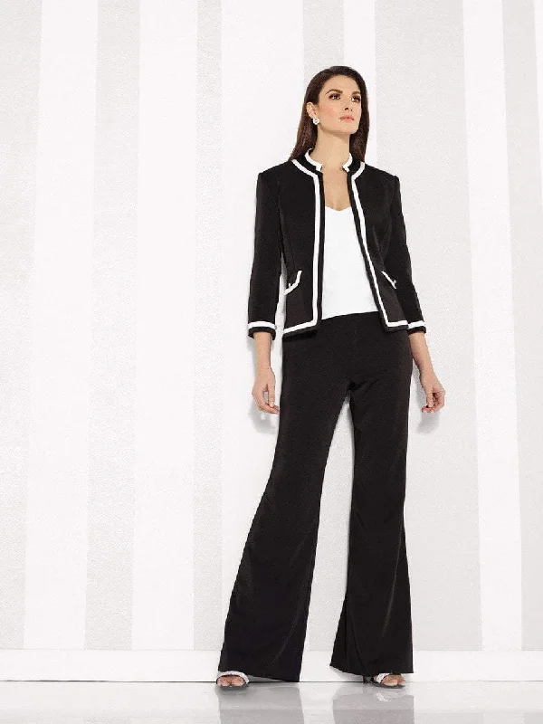 Flowy dresses for womenCameron Blake by Mon Cheri - Contrast Crepe Suit with Jacket 216679