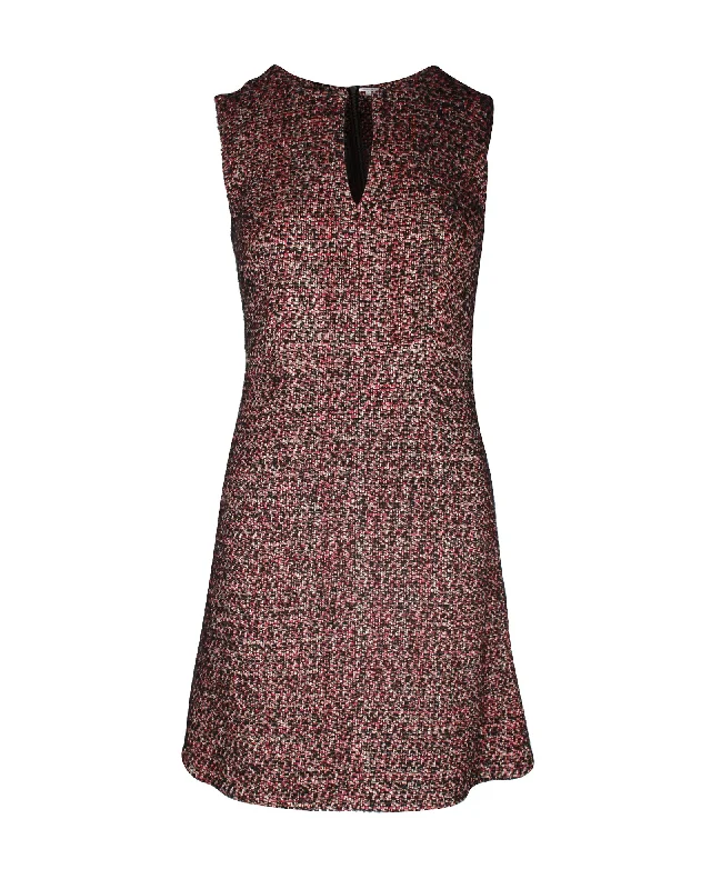 Loose-fitting dresses for womenDiane von Furstenberg Tweed Mini Dress in Pink Acryic