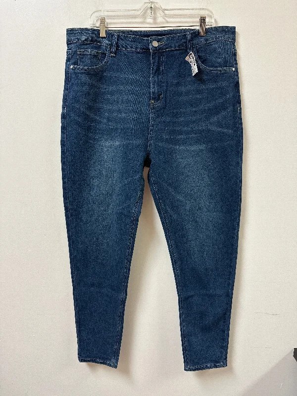 Jeans with reinforced stitching at the stress pointsJeans Skinny By Clothes Mentor In Blue Denim, Size: 20