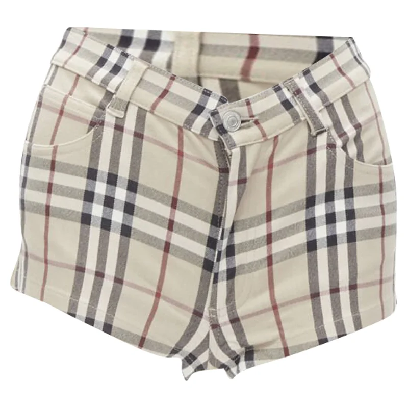 Handmade women's skirtsBurberry London Hoe Check signature check mini shorts