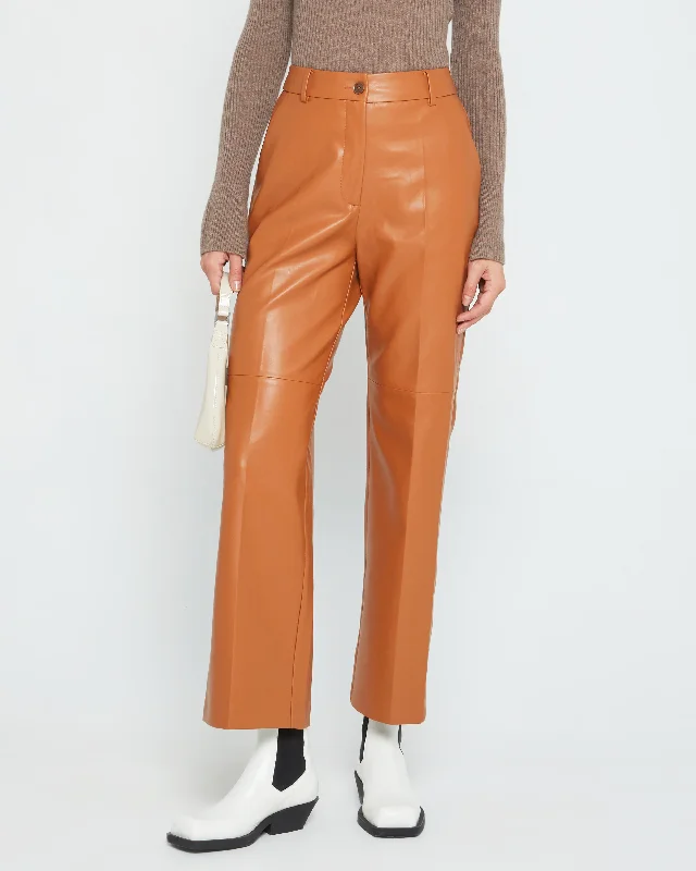 Asymmetric skirts for womenKitou Faux Leather Pant