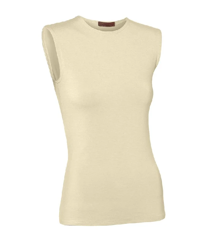 lingerie with adjustable strapsPB&J Ladies Lycra Sleeveless Shell - Cream