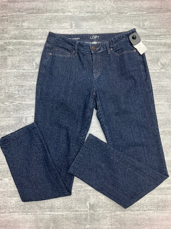 Lightweight denim jeans for summer wearJeans Straight By Loft In Blue Denim, Size: 4