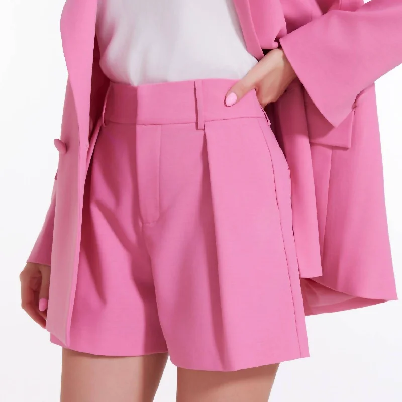 Bodycon dresses for womenSandy Oversized Pleated Short In Pink