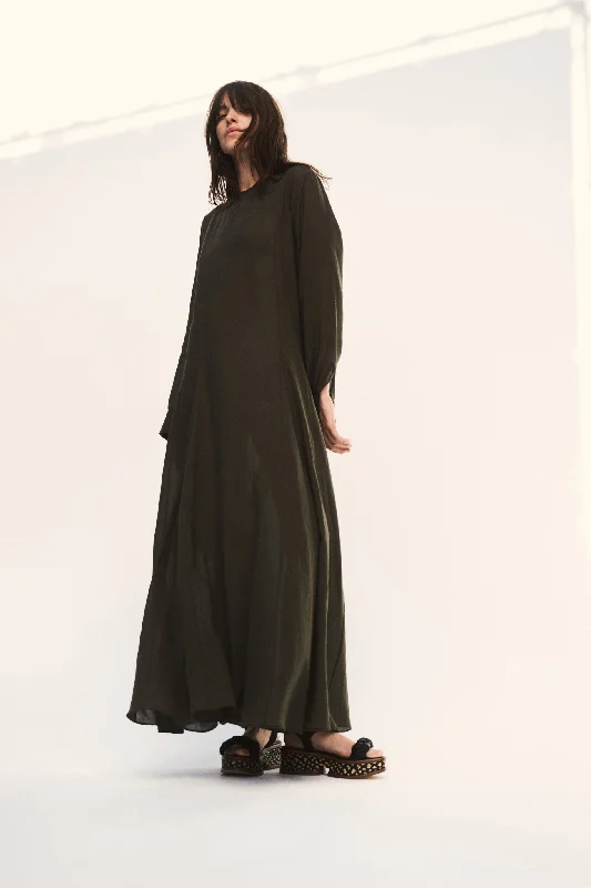 Long-sleeved dresses for womencuffed sleeve dress