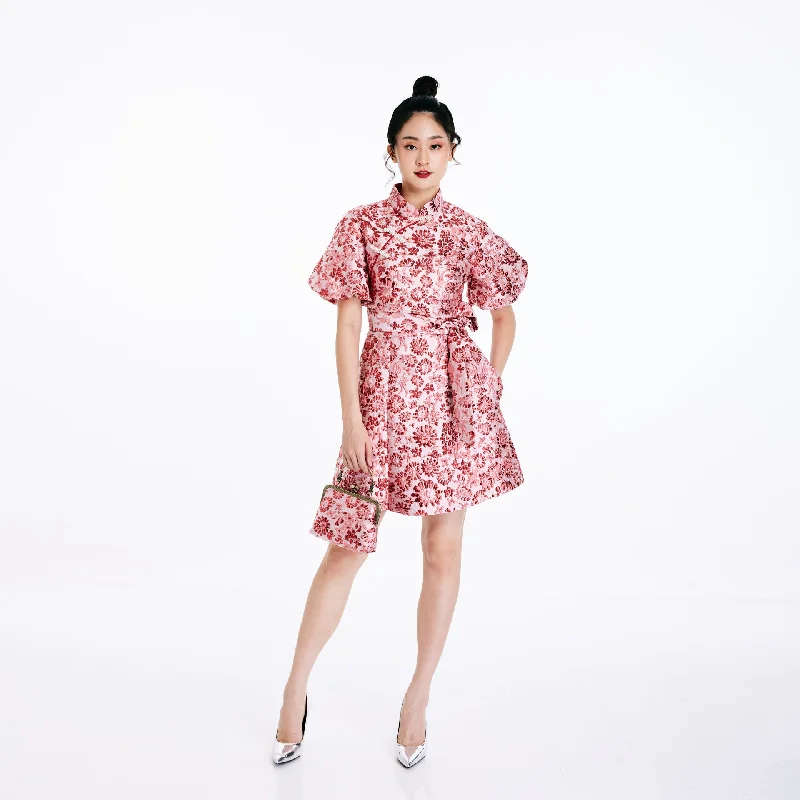 Round-neck dresses for womenHua Hua Qipao Dress