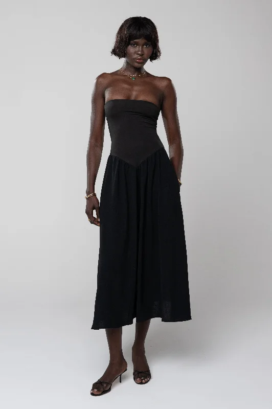 One-shoulder dresses for womenMackenzie Dress in Black