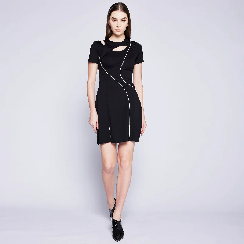 Tight-fitting dresses for womenPiping Dress