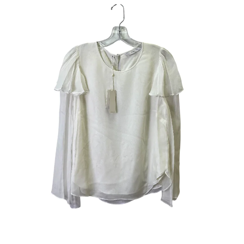 Earth-tone women's topsTop Ls By Rebecca Taylor In Cream, Size:S