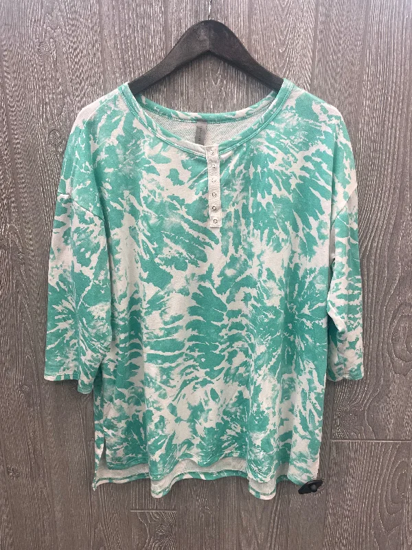 Sage green women's topsTop Long Sleeve By Honeyme  Size: Xl